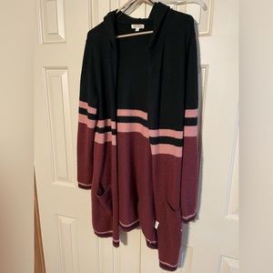 Multi colored cardigan 2x